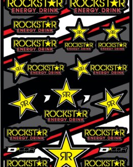 Rockstar Energy Universal Decal Sheet - 12 mil Ultracurve Vinyl