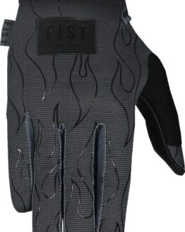 FIST Moto Hybrid Phantom Flame Gloves Men's Small Black