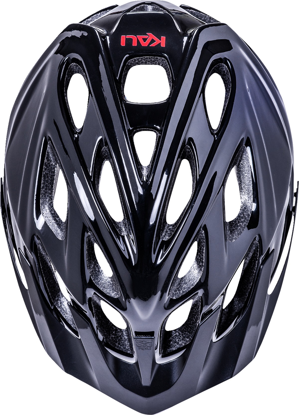 KALI Chakra Youth Solid Bicycle Helmet Gloss Black One Size - Image 3