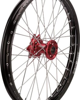 SX-1 Black Red 1.60x21 Complete Front Wheel