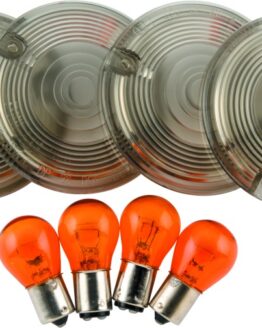 Biker's Choice Smoked Turn Signal Lens & Amber Bulb Kit