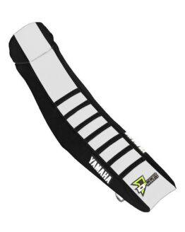 D'Cor Black/White Seat Cover w/ Black Ribs Fits 14-18 Yamaha WR YZ