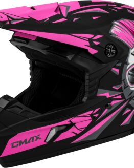 GMAX MX-46Y Unstable Youth Helmet Matte Black/Pink Small