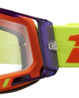 100% Racecraft 2 Panam Goggles Clear Lens Adult Unisex Orange Purple