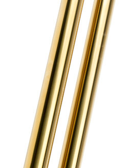 HardDrive Gold Fork Tubes 49mm 25-1/2in Standard For Harley Dyna