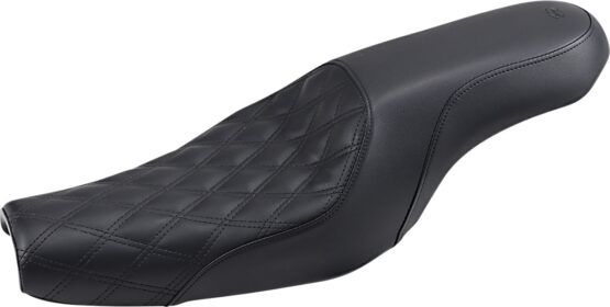 Profiler Lattice Stitched 2-Up Seat - Black