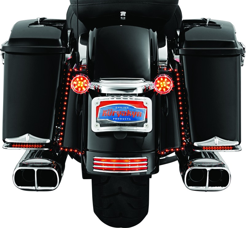 Kuryakyn Curved Chrome License Plate Mount (3157) - Image 4