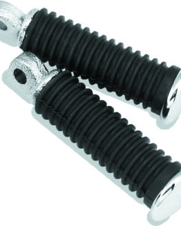 Bikers Choice Chrome Cap Rider Pegs Male Mount