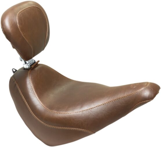 Tripper Smooth  Wide Brown Solo Seat w/Backrest