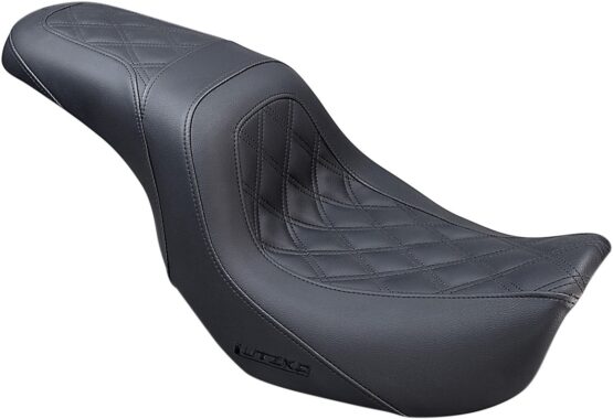 Lattice Stitched 2-Up Seat - Black