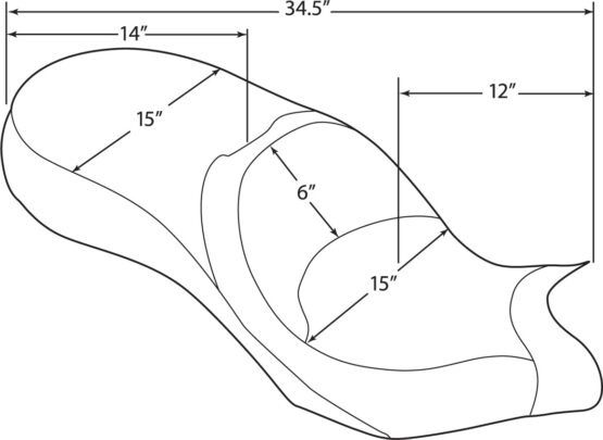 Low-Profile Mild Stitched 2-Up Seat - Image 2