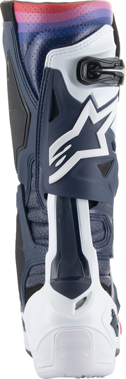 Alpinestars Tech 10 Supervented Boots Night Navy/White/Rainbow US 12 - Image 3