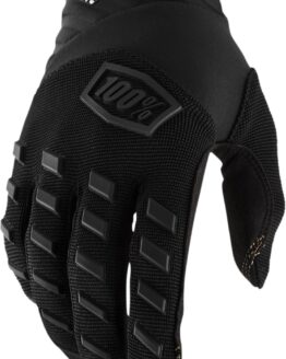 100% Youth Airmatic Gloves Black - Youth Large, Off-Road Motocross
