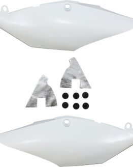 Acerbis White Side Number Plates Plastic Panels Fits Honda CRF450R 2017
