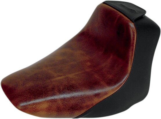 Renegade Lariat Plain Leather Solo Seat Brown Gel Low