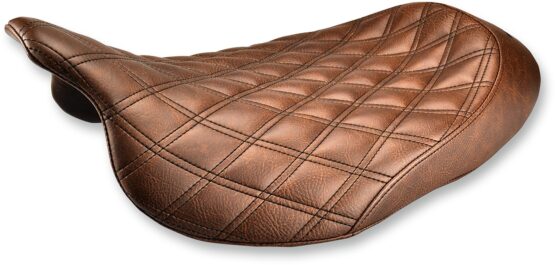 Renegade Lattice Stitched Solo Seat Brown Gel