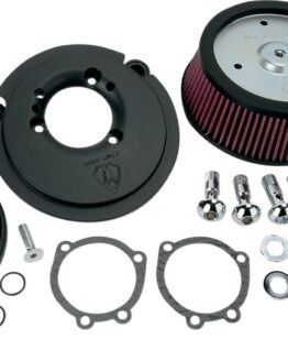 Arlen Ness Stage I Big Sucker Air Filter Kit Black Smooth Steel