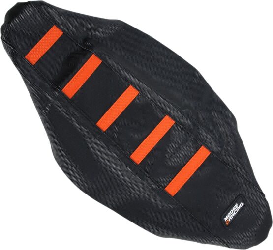 Black/Orange Ribbed Seat Cover