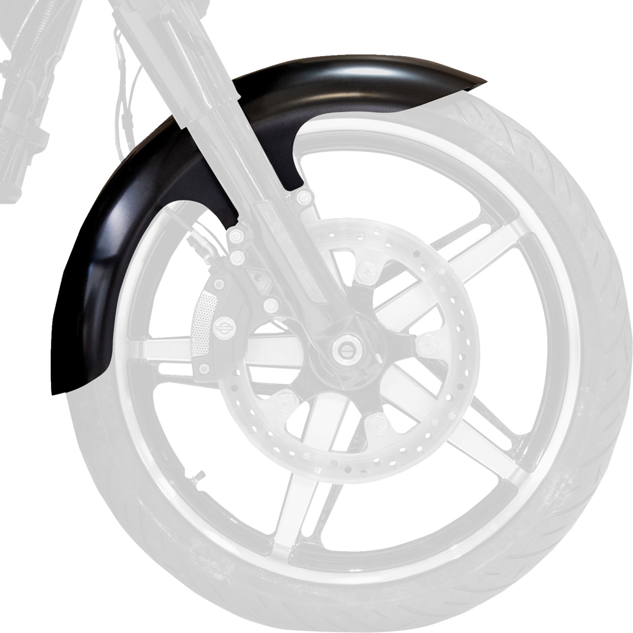 Klock Werks Henry Front Fender Kit Black 21in For Harley CVO 2024+ - Image 3