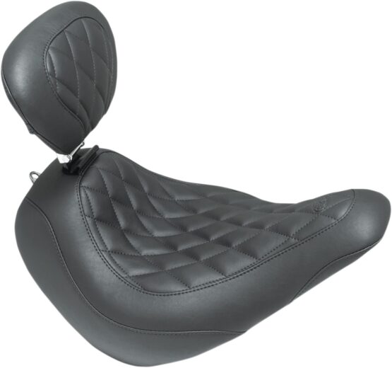 Tripper Diamond  Wide Solo Seat w/Backrest