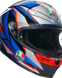 AGV K6 S Slashcut Helmet Blue Red Silver Small