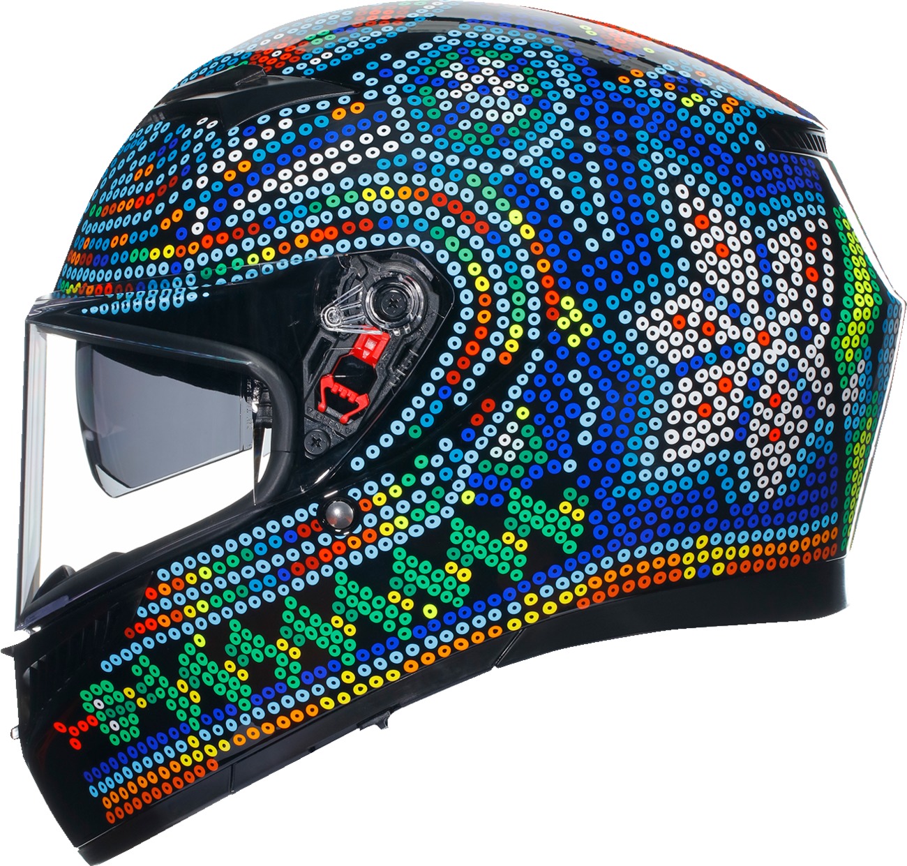AGV K3 Rossi Winter Test 2018 Helmet Small Multi Gloss Unisex - Image 3