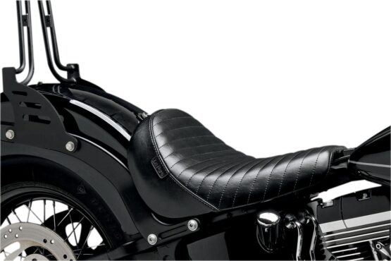 Bare Bones Pleated Vinyl Solo Seat - Black