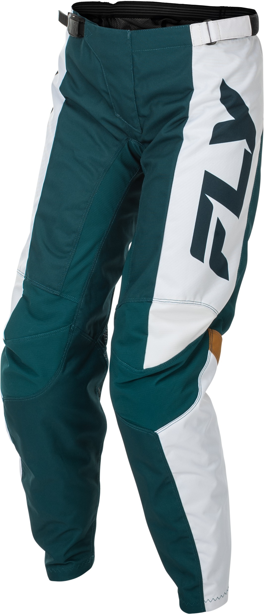 Fly Racing Women's F-16 Pants Teal/White/Gold US 05/06 - Image 3