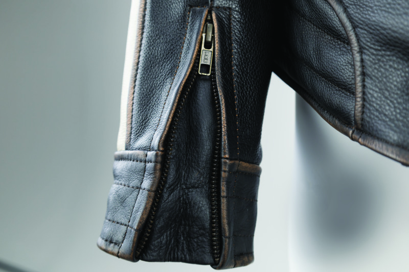 Kuryakyn Dame Vintage Leather Jacket Black Womens Small - Image 8