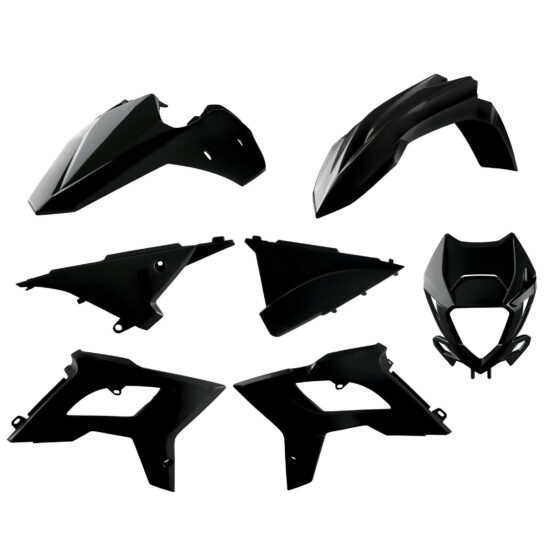 Black 2021+ Restyle Bodywork Plastics Kit w/ Headlight Mask