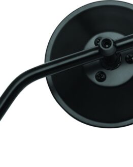 4in Adjustable Round Mirror 10mm - Each - Black