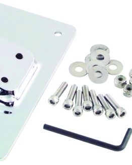 Biker's Choice Chrome Custom License Plate Bracket Flat Back 490002