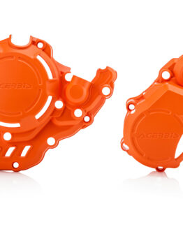Acerbis X-Power Engine Cover Kit Orange For KTM 250/350 EXC-F, Husqvarna FE 250/350