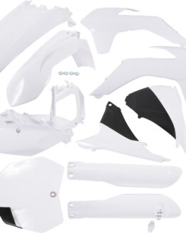 Acerbis Full Plastic Kit White/Black Fits 15-17 KTM 125-450