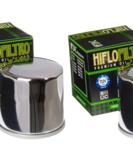 HF204C Oil Filter - Chrome - 2 Pack
