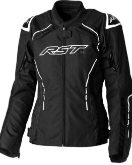 RST Ladies S1 CE Textile Jacket Black/White Large