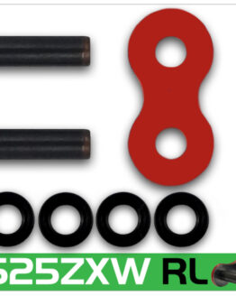 RK ZXW Series 525 Rivet Connecting Link Red