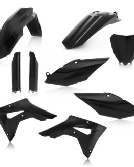 Acerbis Black Complete Plastic Kit 9pc Fits 2017-2018 Honda CRF450RX