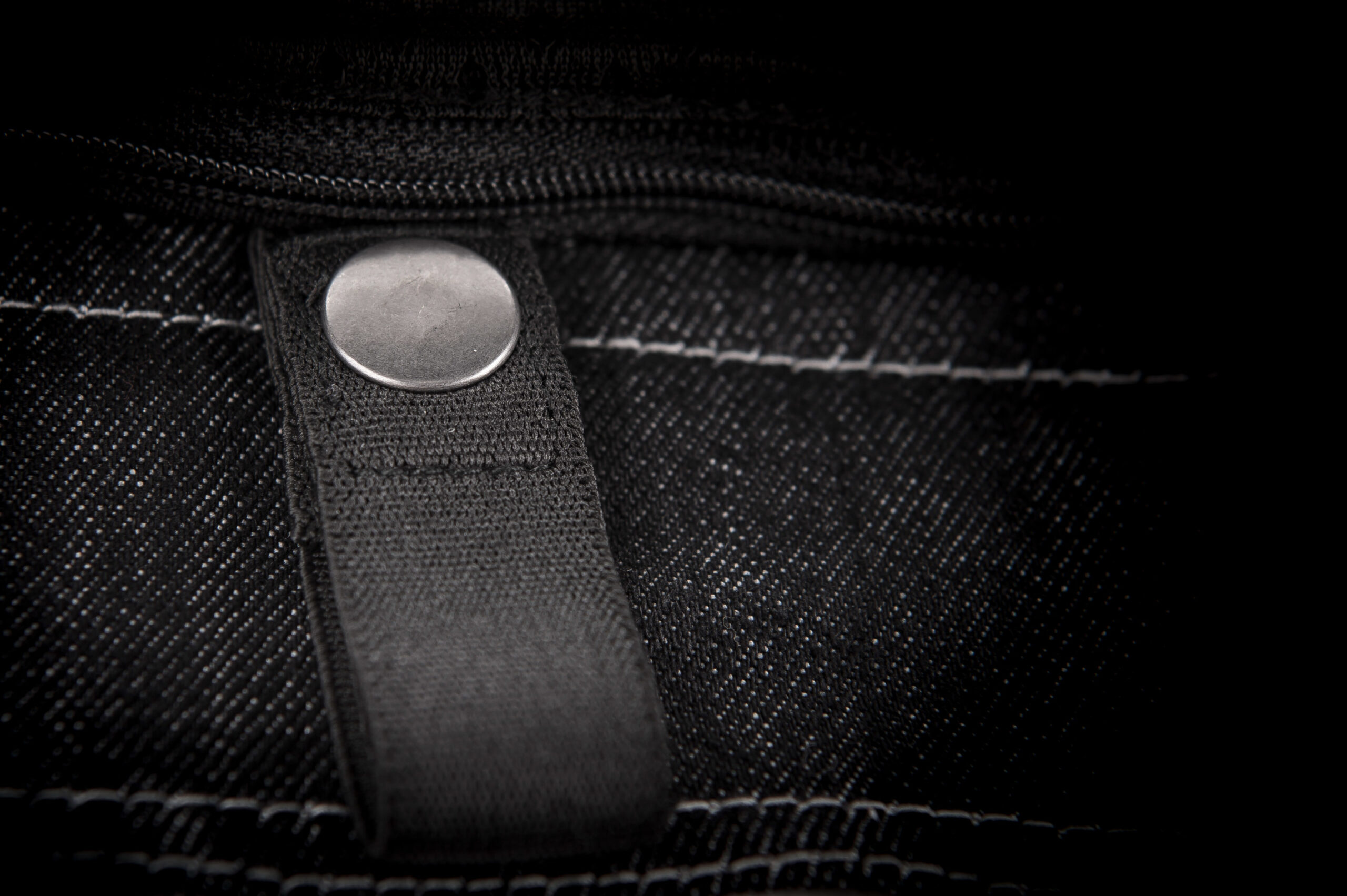 Iron Sights Club Collar Denim Vest Black Medium - Image 3