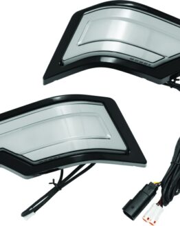 Kuryakyn Tracer Tour Pak Rear Lights Black Smoke Lens