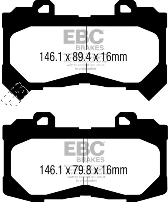 Yellowstuff Front Brake Pads - Image 2