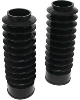 Biker's Choice 49mm Black Long Rubber Fork Boots Pair