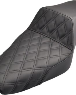 Step-Up Front Lattice Stitch 2-Up Seat - Black