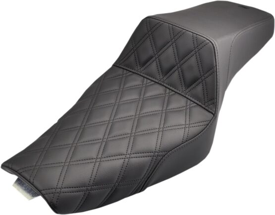 Step-Up Front Lattice Stitch 2-Up Seat - Black