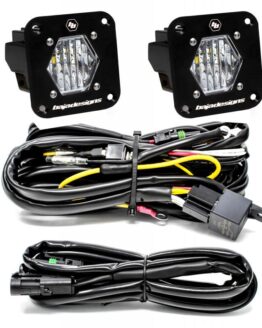 S1 Wide Cornering LED Light Backup Kit w/ Mounting Bracket Pair