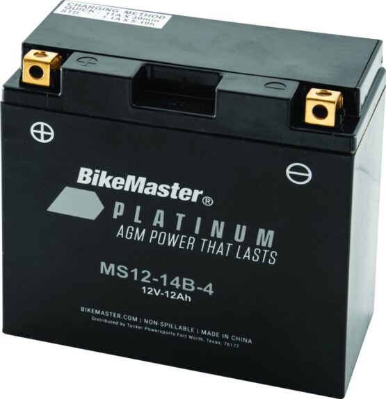 Factory Activated AGM Platinum II Motorcycle Battery