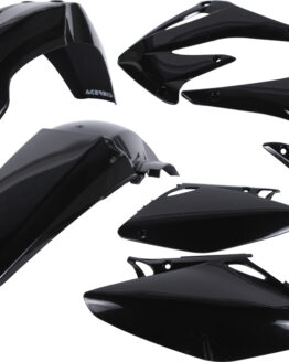 Acerbis Black Plastic Kit 6pc Fits 2004 Honda CRF450R