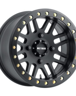 MR406 UTV Beadlock 15x8 / 4+4/0mm Offset / 4x136 / 106mm CB Matte Black Wheel