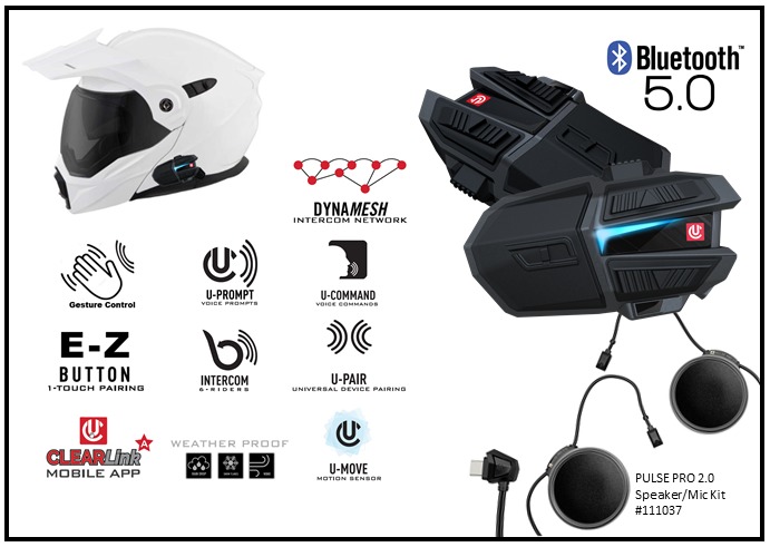 UCLEAR Motion 6 Dual Bluetooth Communicator System - Image 5