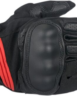 Booster Motorcycle Gloves Black/Red 3X-Large